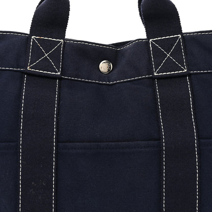 Hermes Canvas Fourre Tout MM Navy 8 of 10
