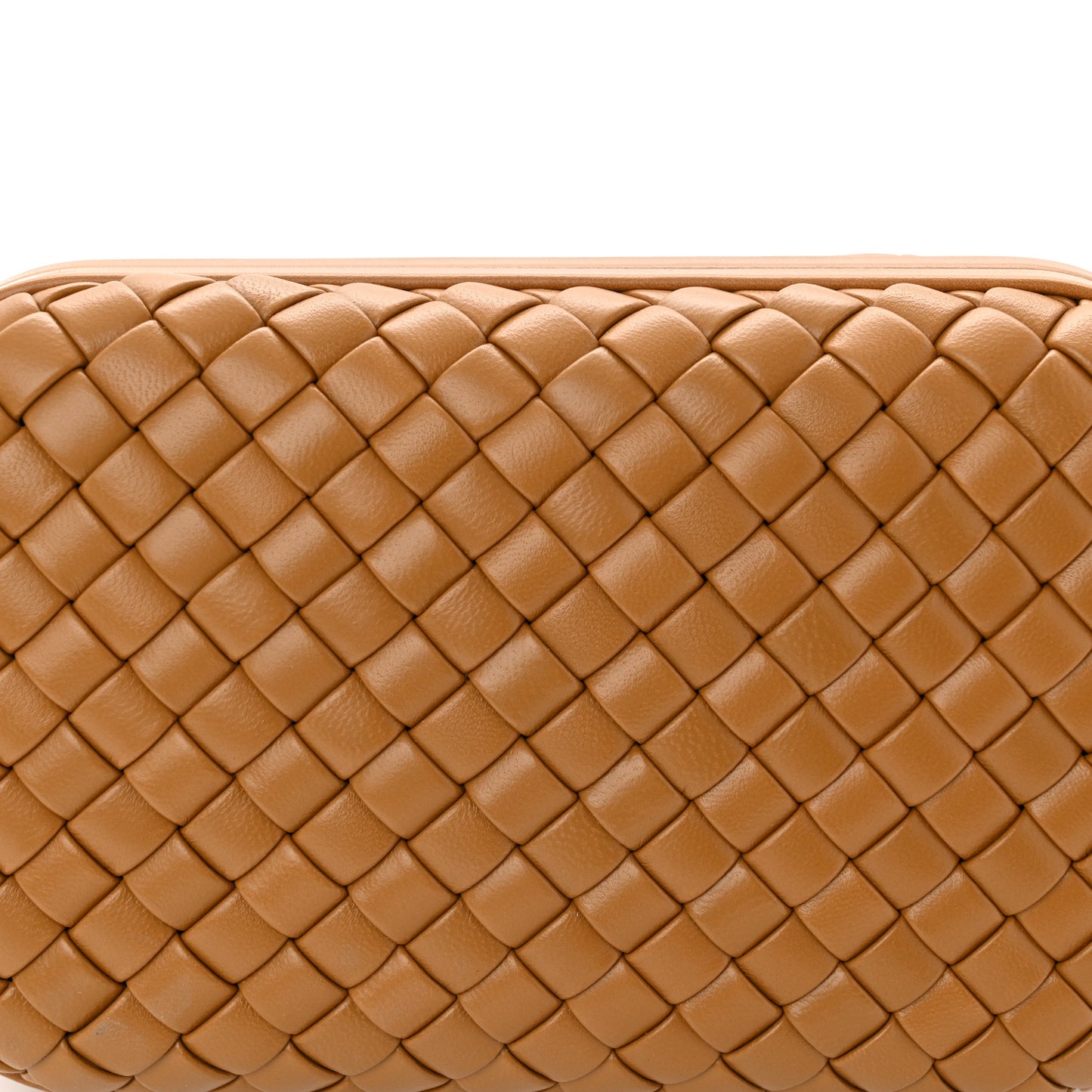 Calfskin Intrecciato Knot On Strap Camel