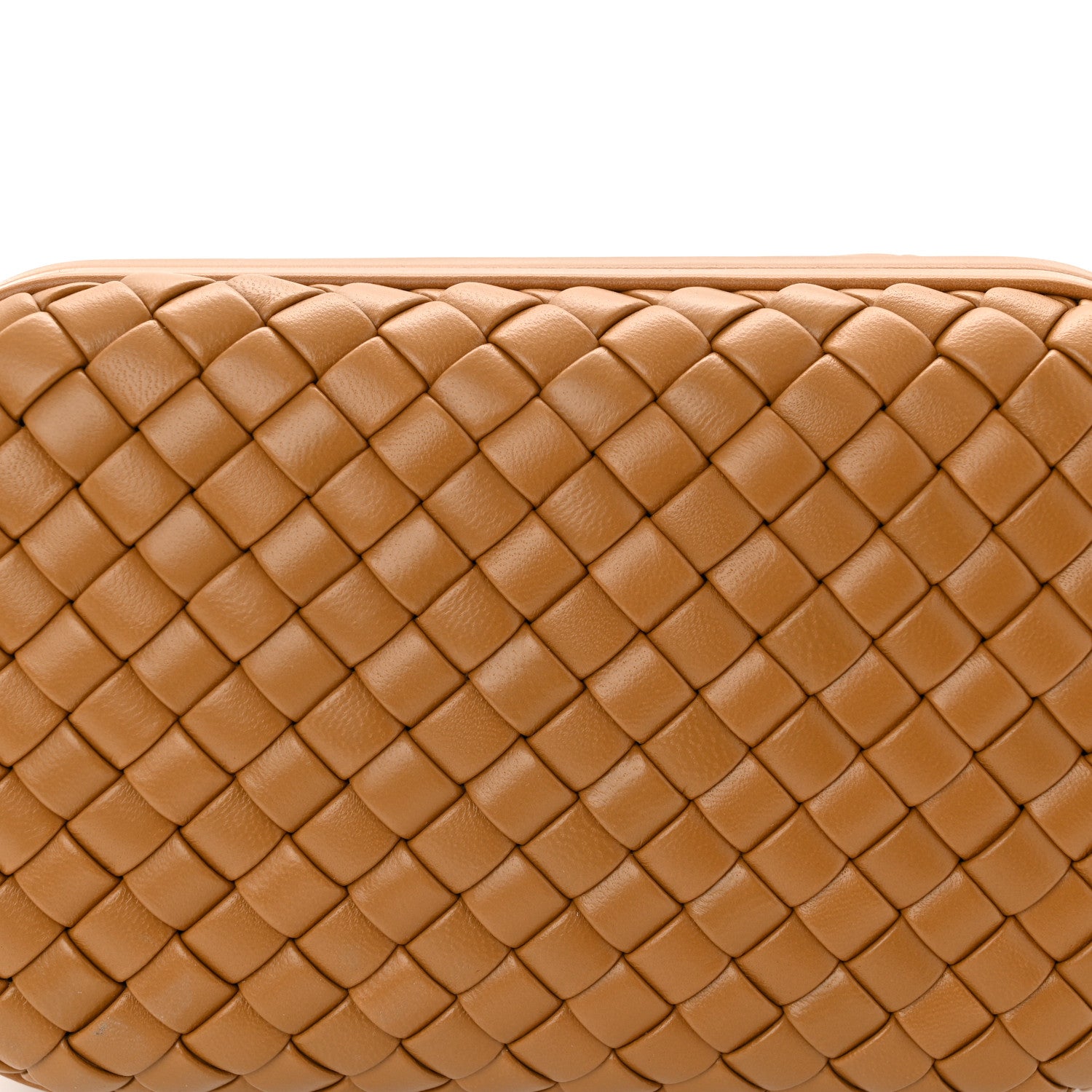 Bottega Veneta Calfskin Intrecciato Knot On Strap Camel 7 of 10