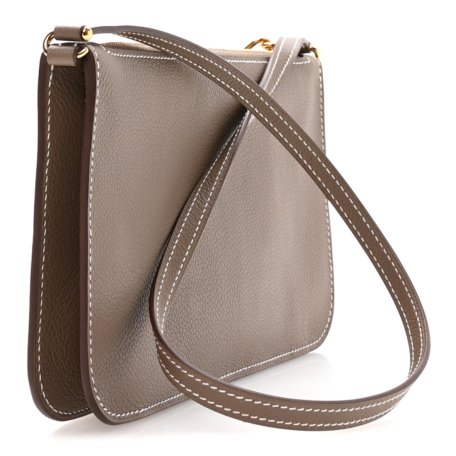 Hermes Evercolor Chaine d'Ancre Zipengo Pochette To Go Etoupe 2 of 9