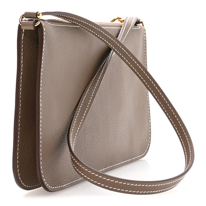 Hermes Evercolor Chaine d'Ancre Zipengo Pochette To Go Etoupe 2 of 9
