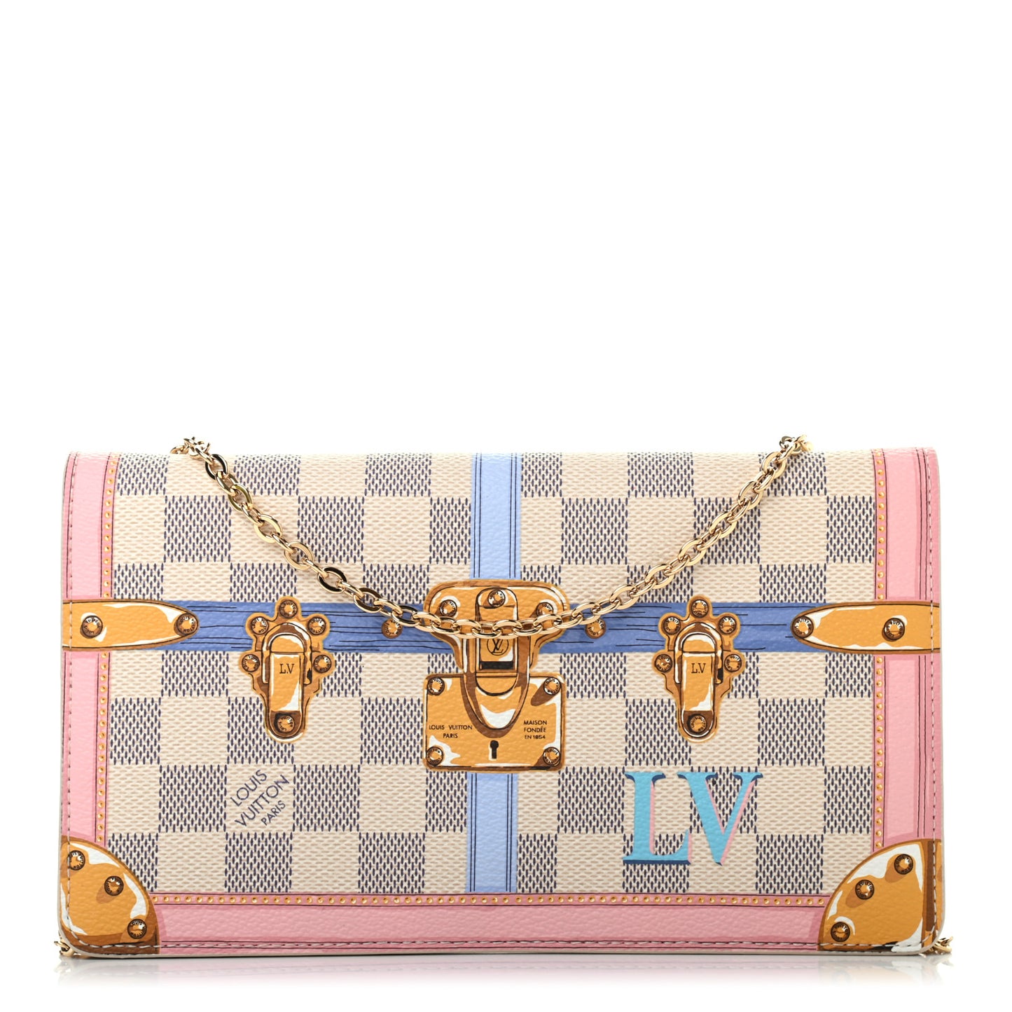 Damier Azur Summer Trunks Pochette Weekend