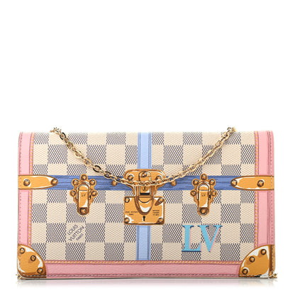 Louis Vuitton Damier Azur Summer Trunks Pochette Weekend 1 of 6