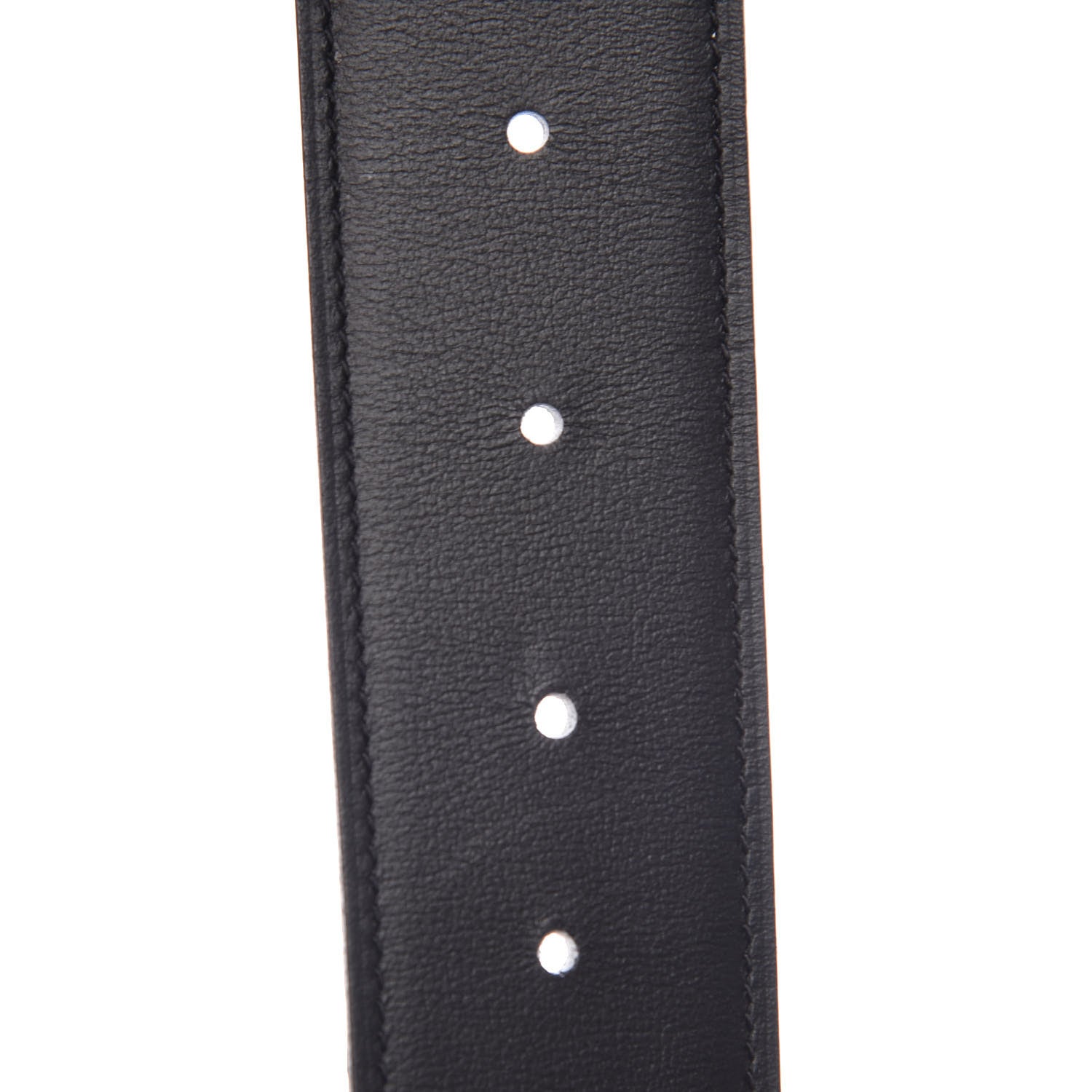 Hermes Togo 42mm Belt Strap 100 Black Gris Perle 5 of 8