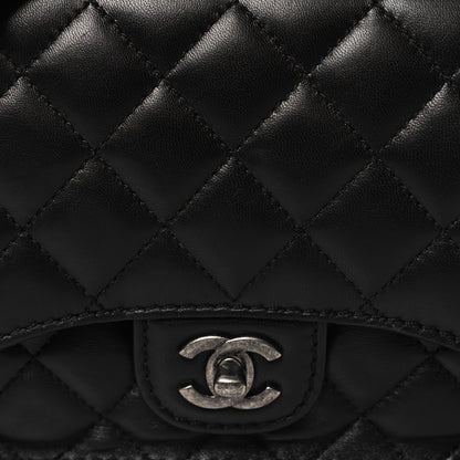 Chanel Lambskin Quilted Small Natural CC Flap Black 9 of 12