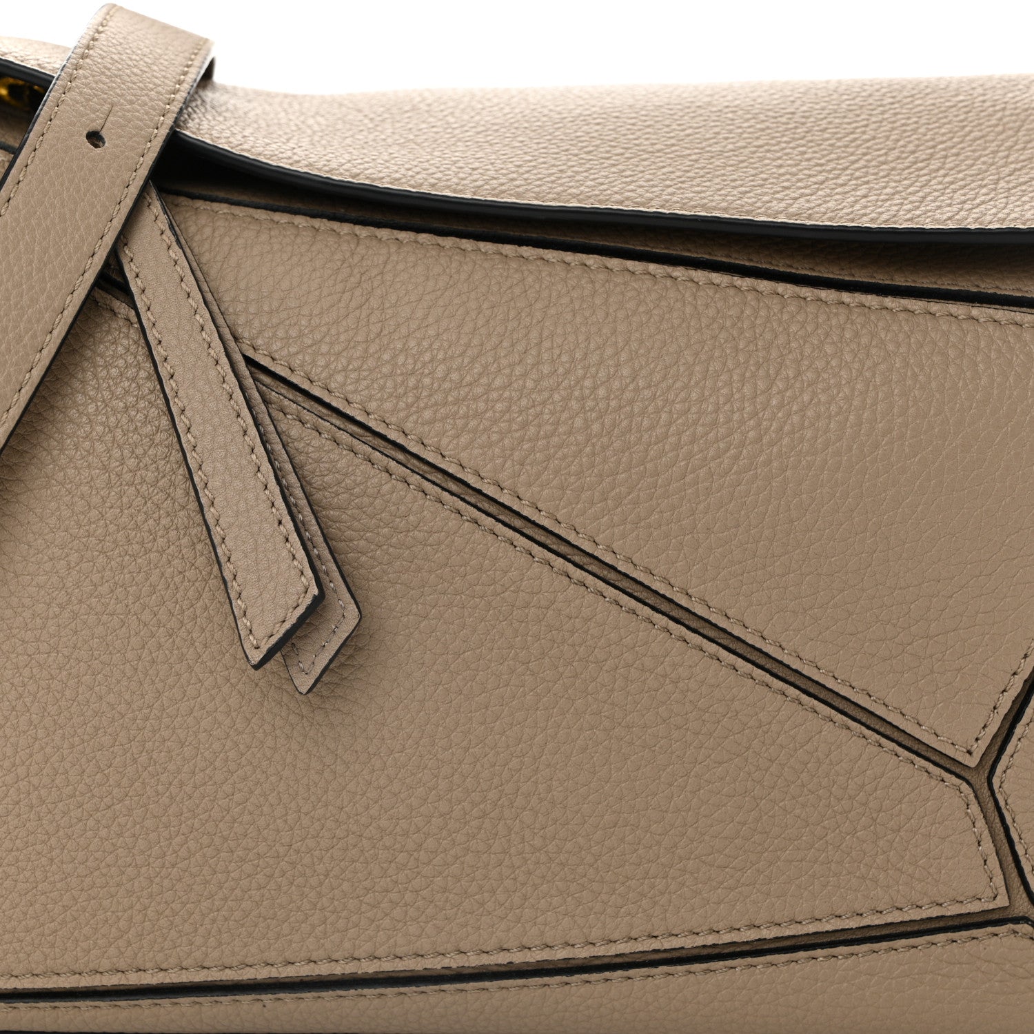 Loewe Grained Calfskin Small Puzzle Bag Sand 7 of 9