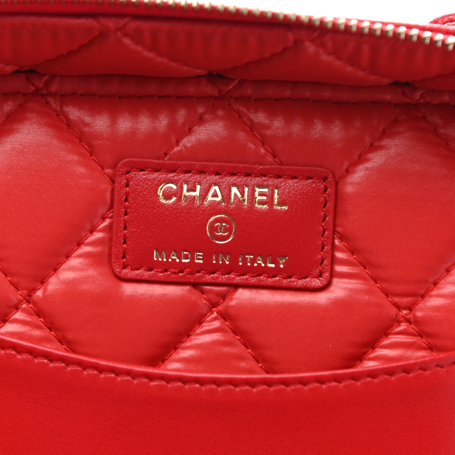 Chanel Caviar Quilted Large Vanity Pouch Red 7 of 10