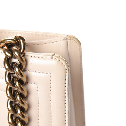 Chanel Glazed Calfskin Boy Tote White 9 of 23