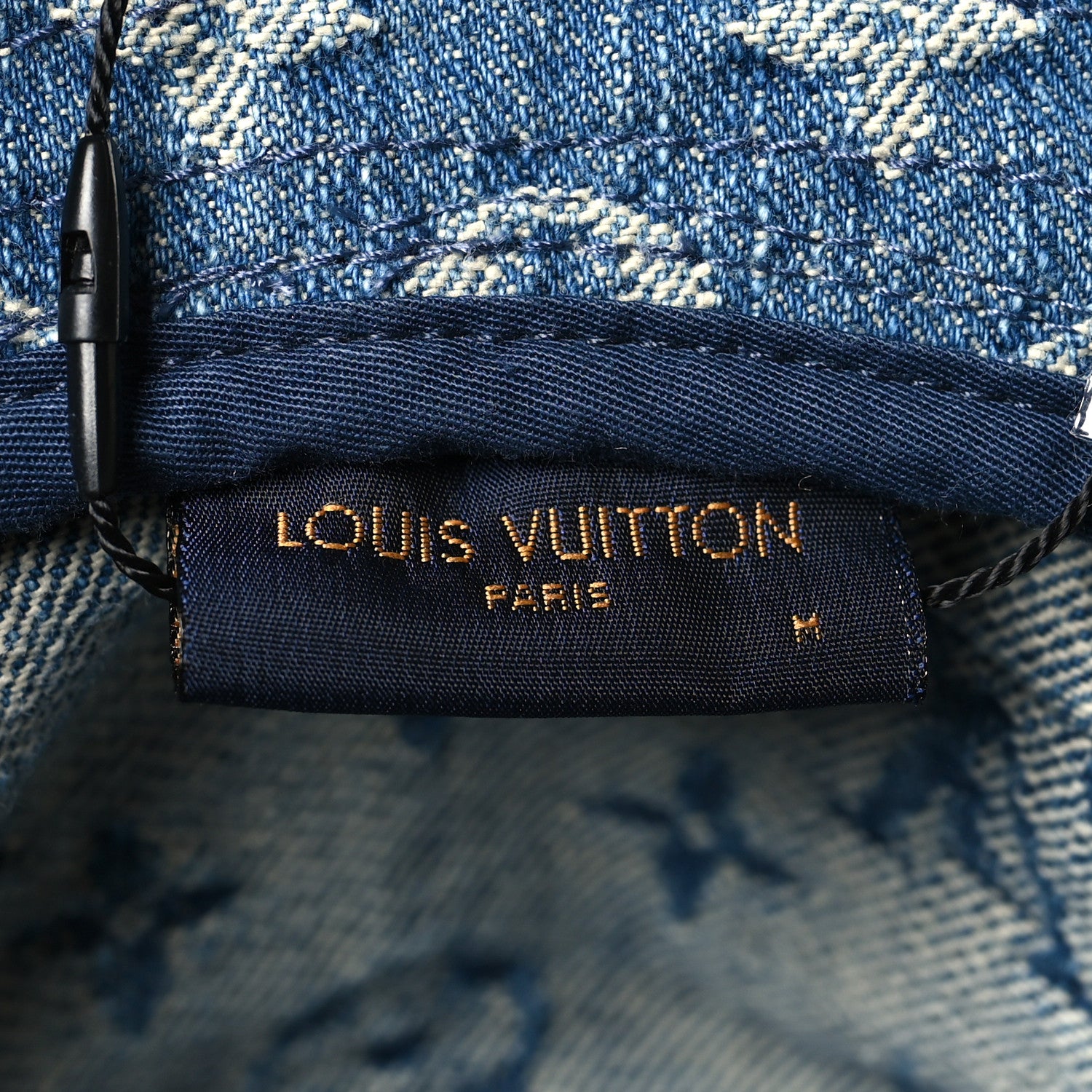 Louis Vuitton Monogram Denim Fringe Bob Bucket Hat M Blue 8 of 8