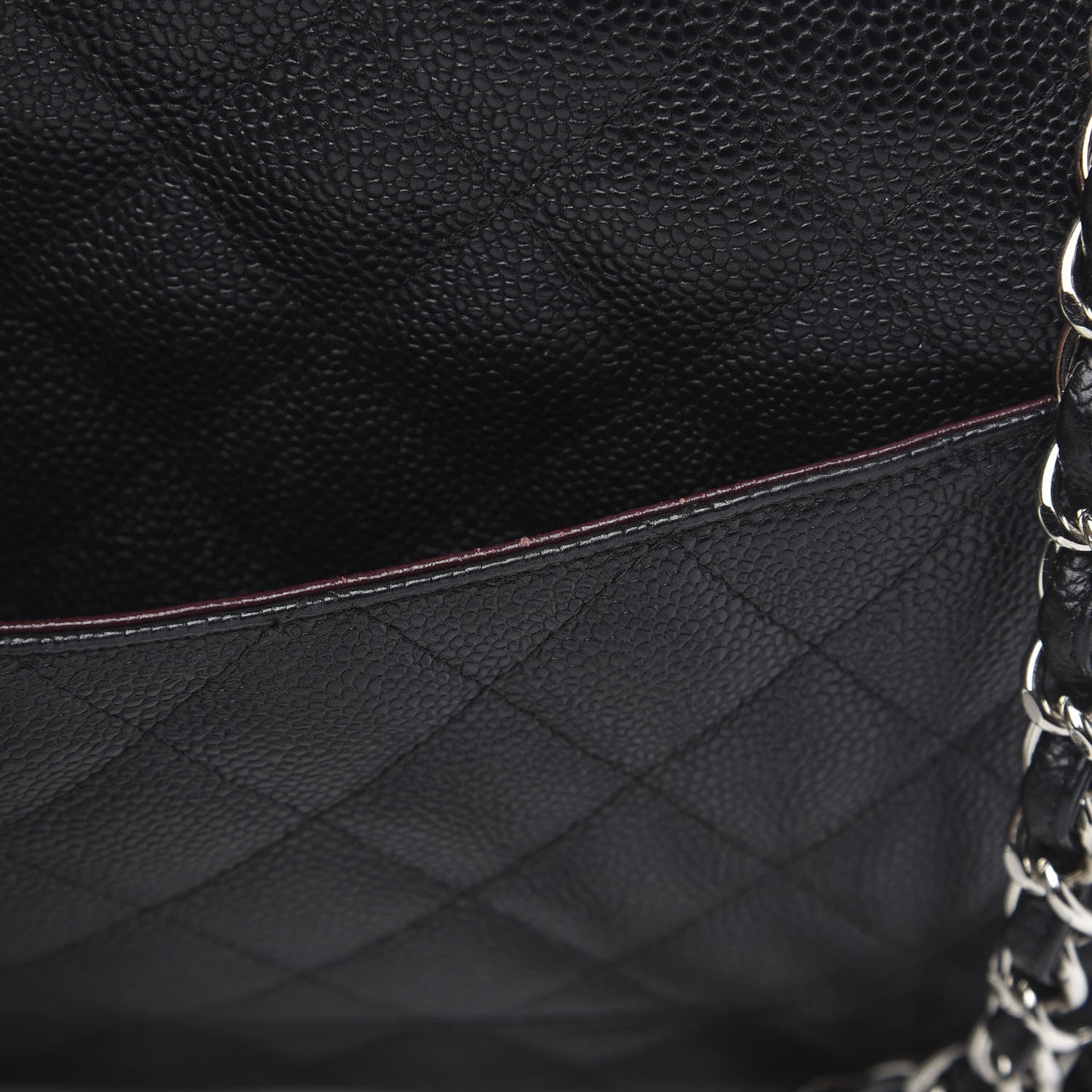 Chanel Caviar Quilted Jumbo Double Flap Black 15 of 16