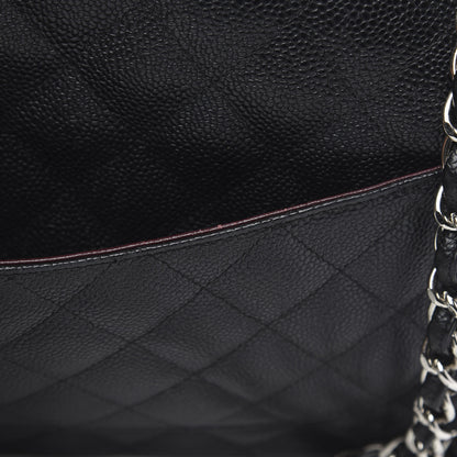 Chanel Caviar Quilted Jumbo Double Flap Black 15 of 16