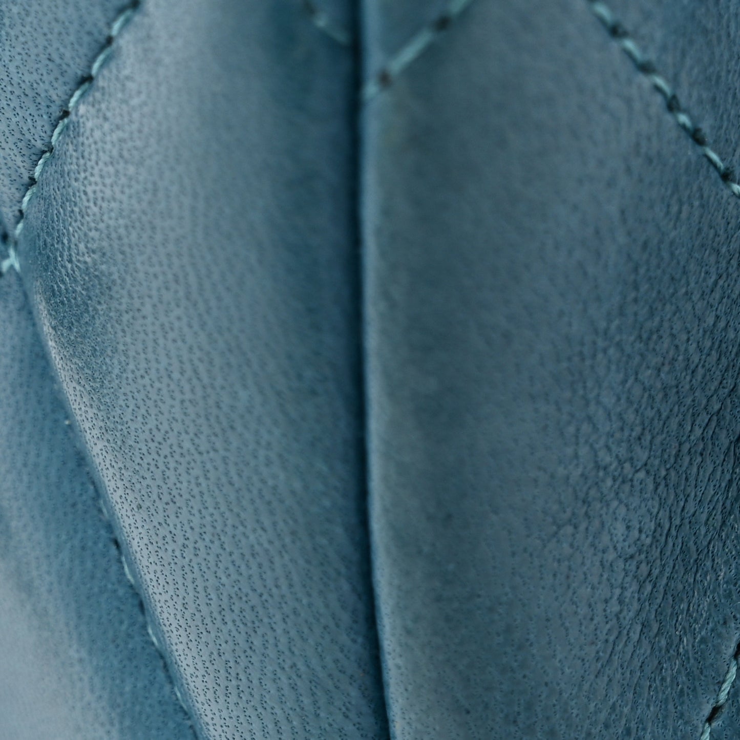 Lambskin Quilted Maxi Double Flap Turquoise