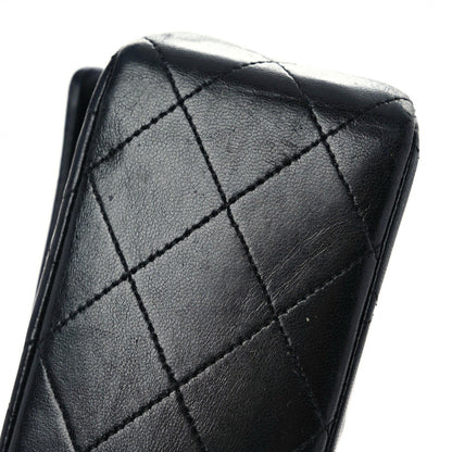Chanel Lambskin Quilted Medium Double Flap Black 18 of 20