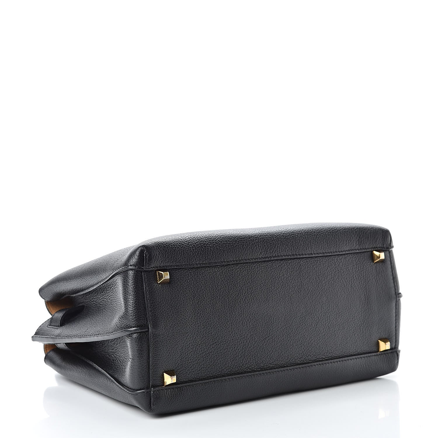 MCM Grained Calfskin Medium Milla Tote Black 4 of 14
