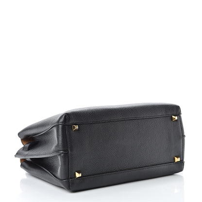 MCM Grained Calfskin Medium Milla Tote Black 4 of 14