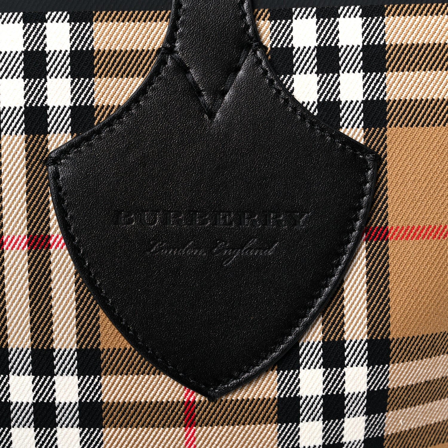 Burberry Vintage Check Medium The Giant Reversible Tote Antique Yellow Bright Red 9 of 21