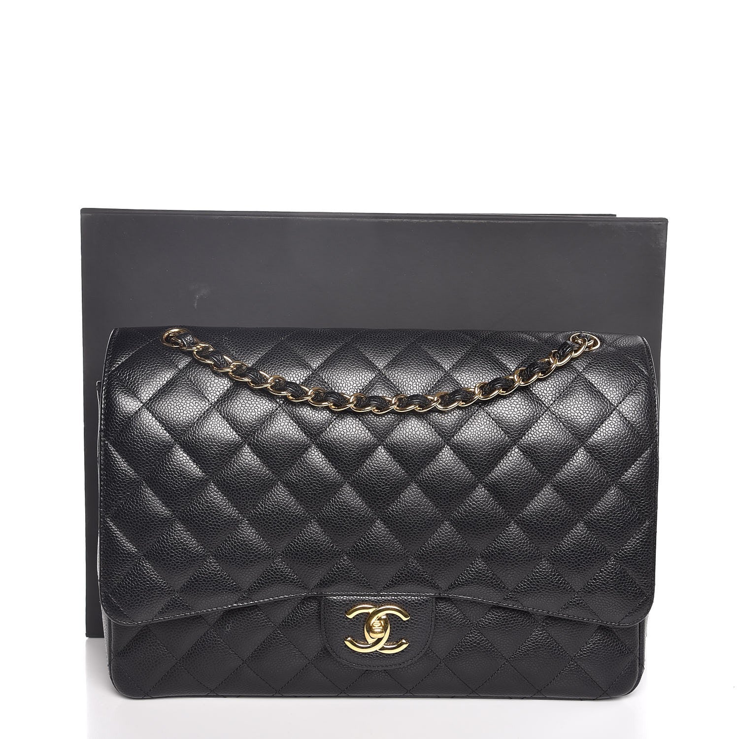 Chanel Caviar Quilted Maxi Double Flap Black 7 of 7