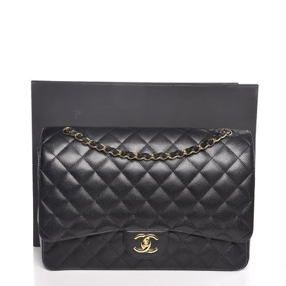 Chanel Caviar Quilted Maxi Double Flap Black 7 of 7