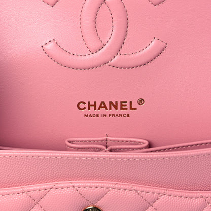 Chanel Caviar Quilted Medium Double Flap Pink 5 of 11