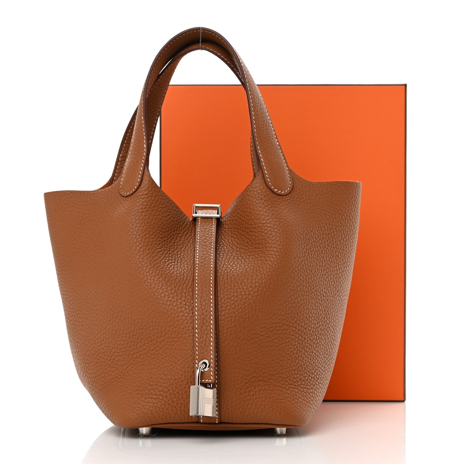 Hermes Taurillon Clemence Picotin Lock 18 PM Gold 11 of 11