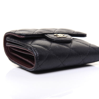 Chanel Caviar Quilted Compact Flap Wallet Black 6 of 13