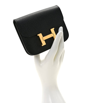 Hermes Epsom Constance Slim Wallet Black 2 of 8