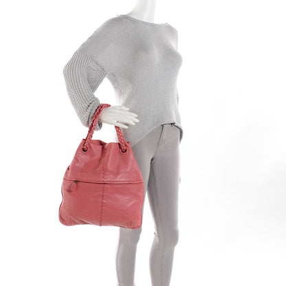Bottega Veneta Cervo Deerskin Julie Tote Rose Pink 2 of 9