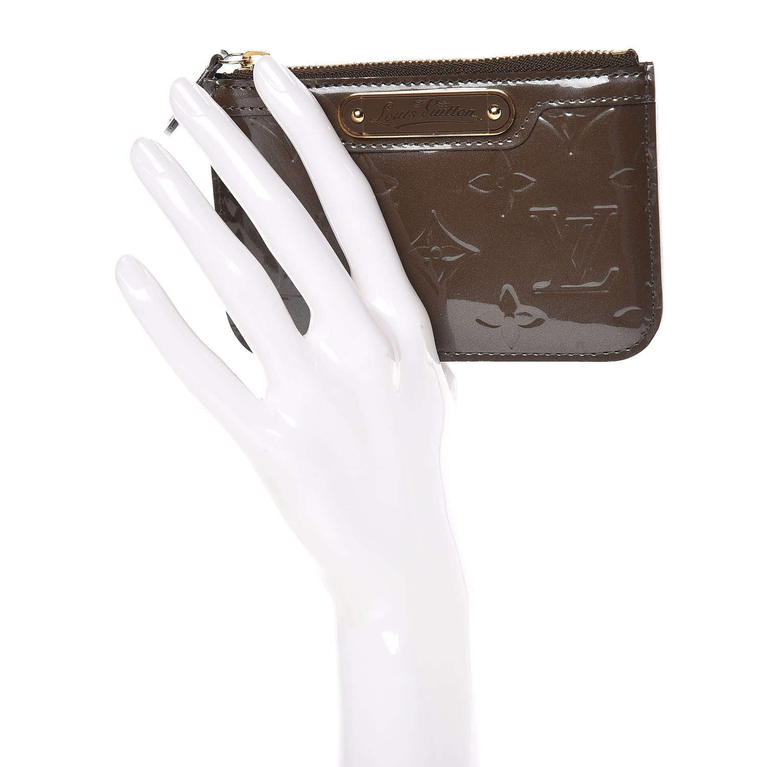 Louis Vuitton Vernis Key Pouch Vert Bronze 2 of 7