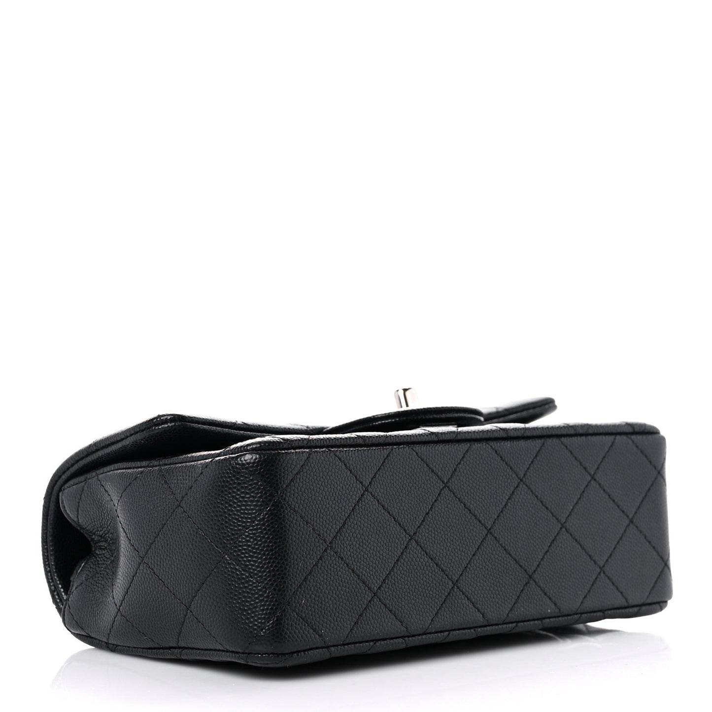 Caviar Quilted Mini Rectangular Flap Black