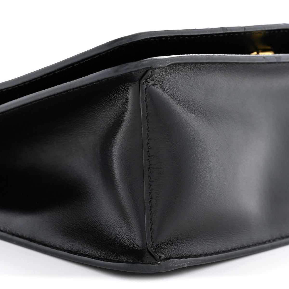Saffiano Chain Shoulder Bag Black
