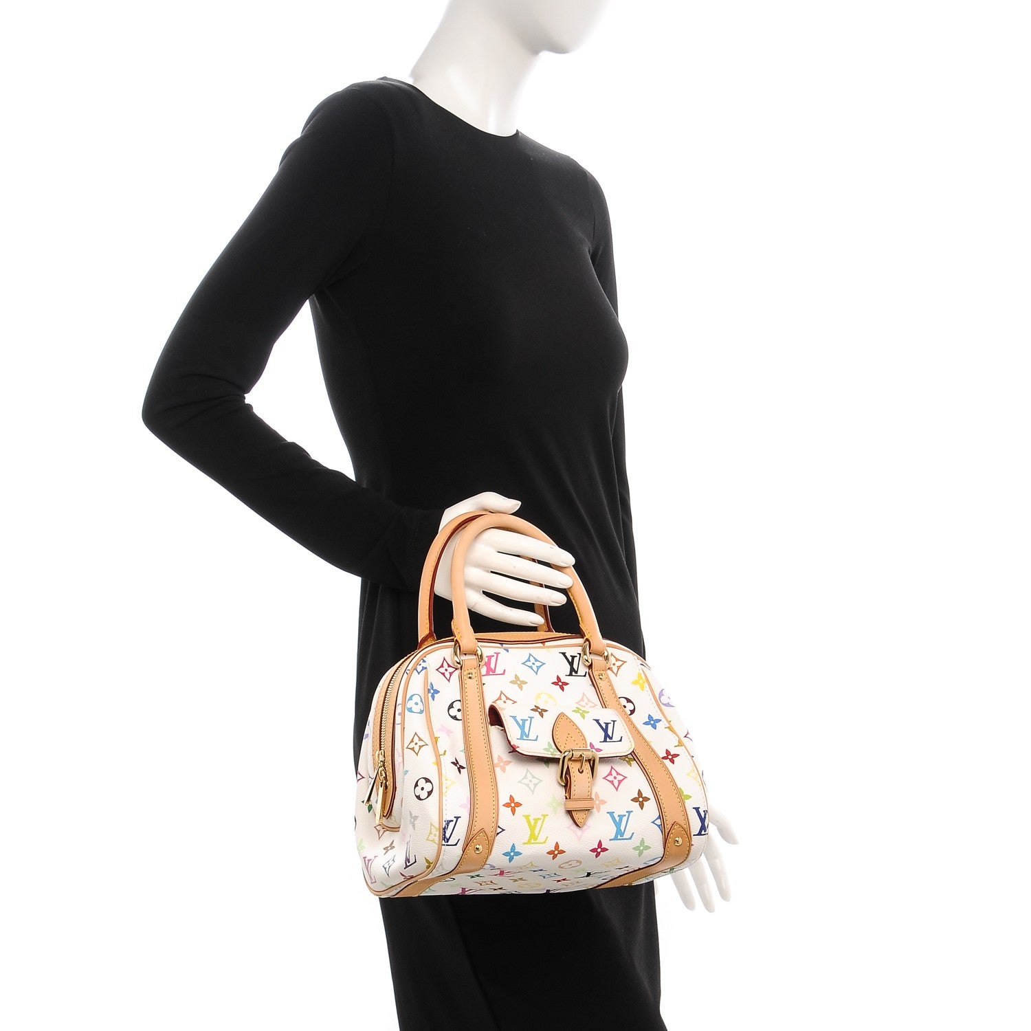 Louis Vuitton Monogram Multicolor Priscilla White 2 of 6