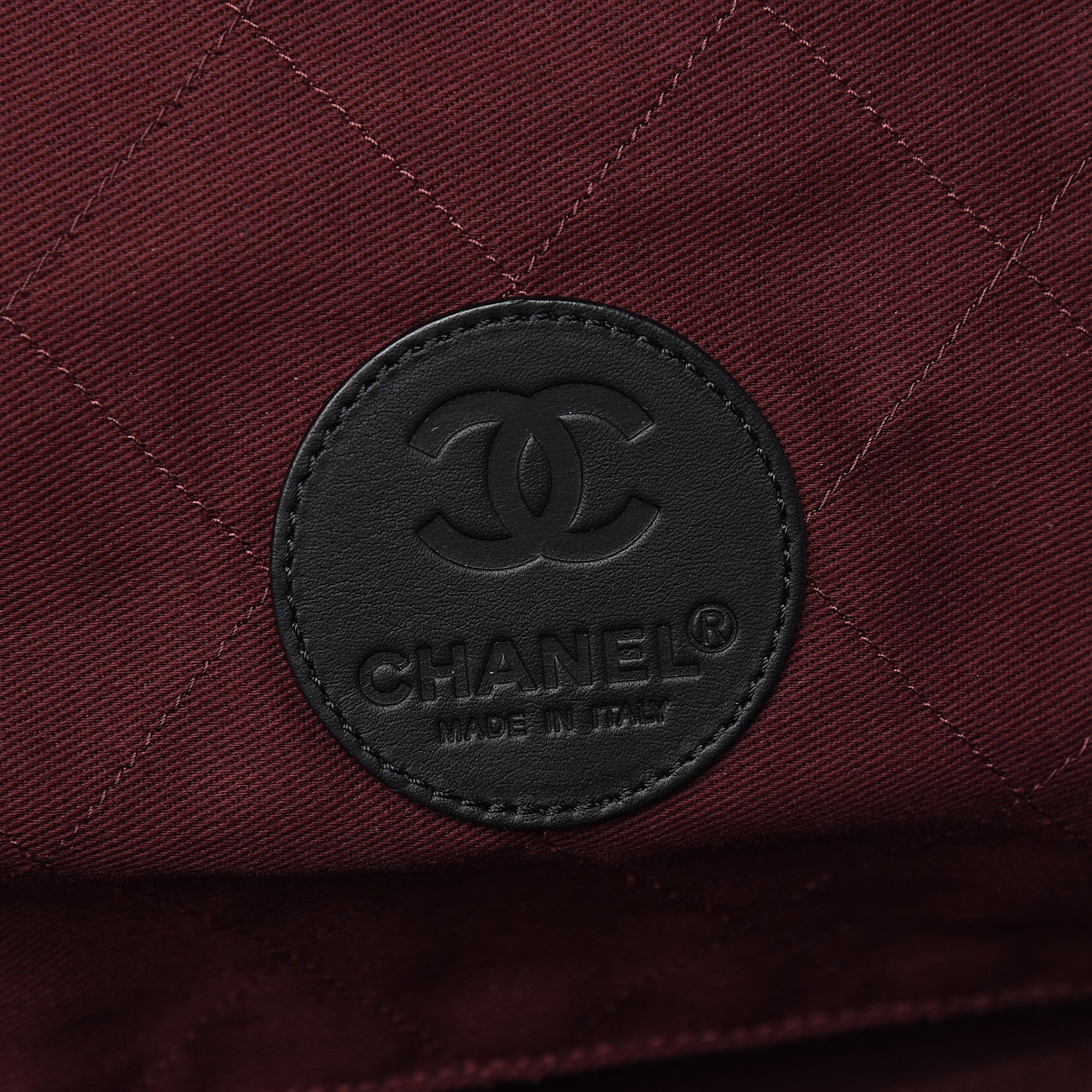 Chanel Coated Canvas Quilted Large Garment Travel Bag Black 5 of 9