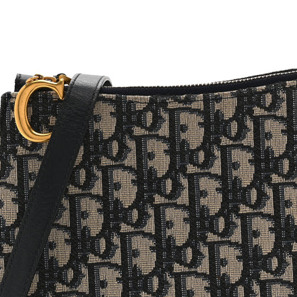 Christian Dior Oblique Saddle Pouch With Strap Navy Blue 10 of 12
