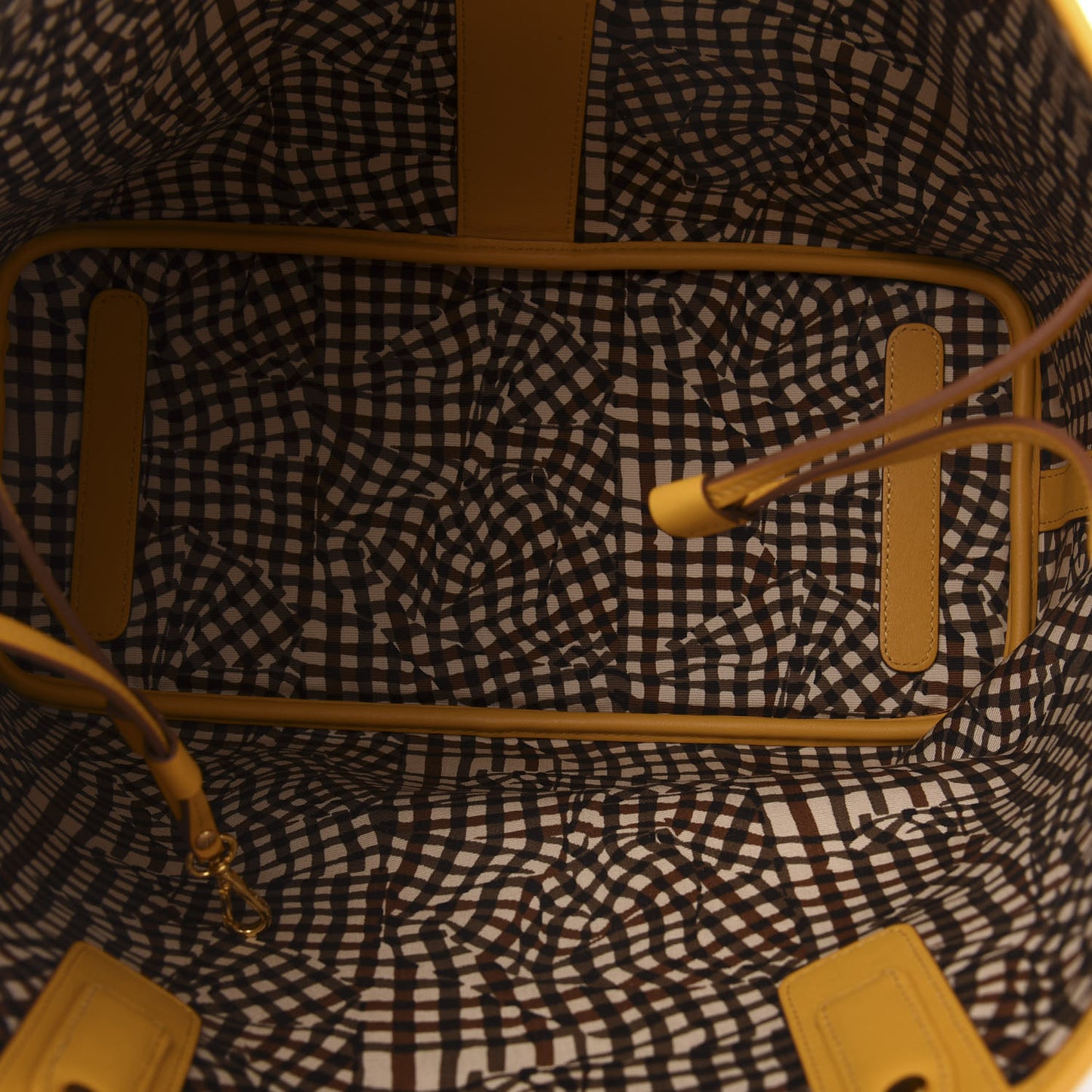 Visetos Medium Liz Reversible Shopper Tote Cognac Yellow