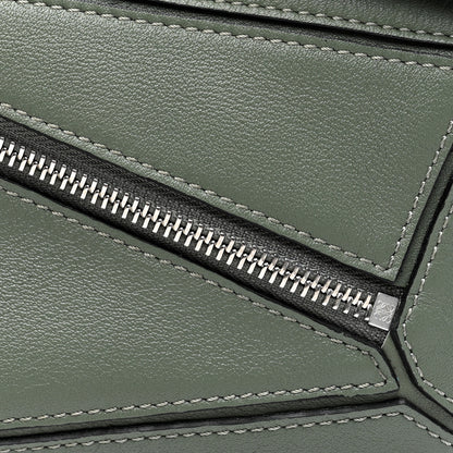 Loewe Calfskin Mini Puzzle Bumbag Dark Sage 6 of 8