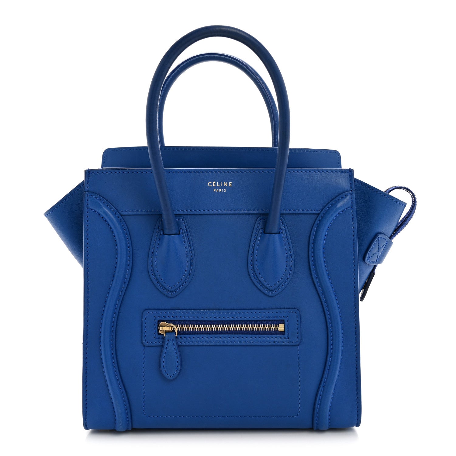 Celine Smooth Calfskin Micro Luggage Royal Blue 1 of 15
