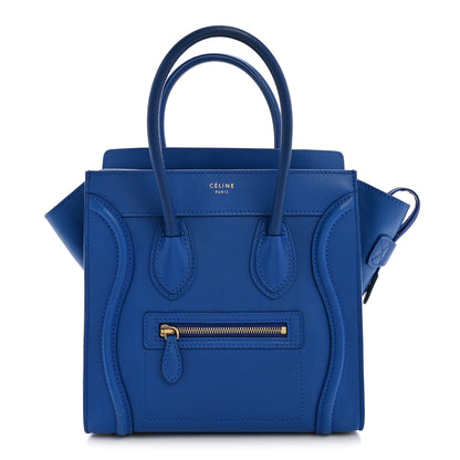 Celine Smooth Calfskin Micro Luggage Royal Blue 1 of 15