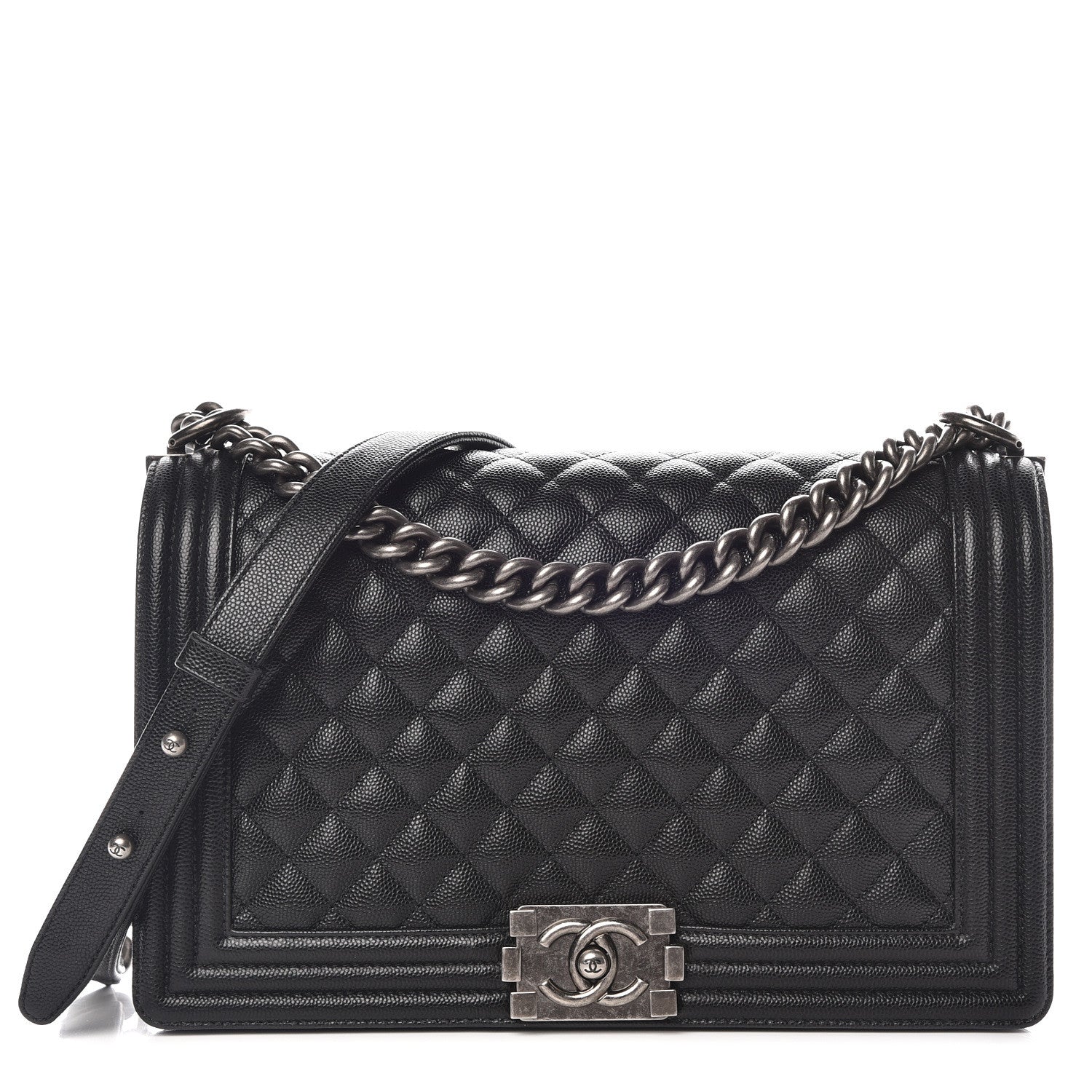 Chanel Caviar Quilted New Medium Boy Flap Black 1 of 9
