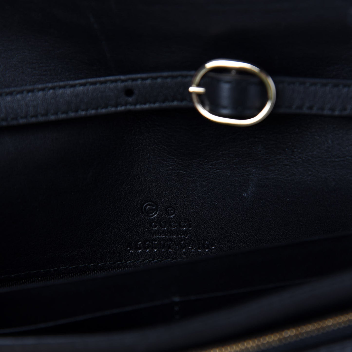 Microguccissima Crossbody Wallet Black