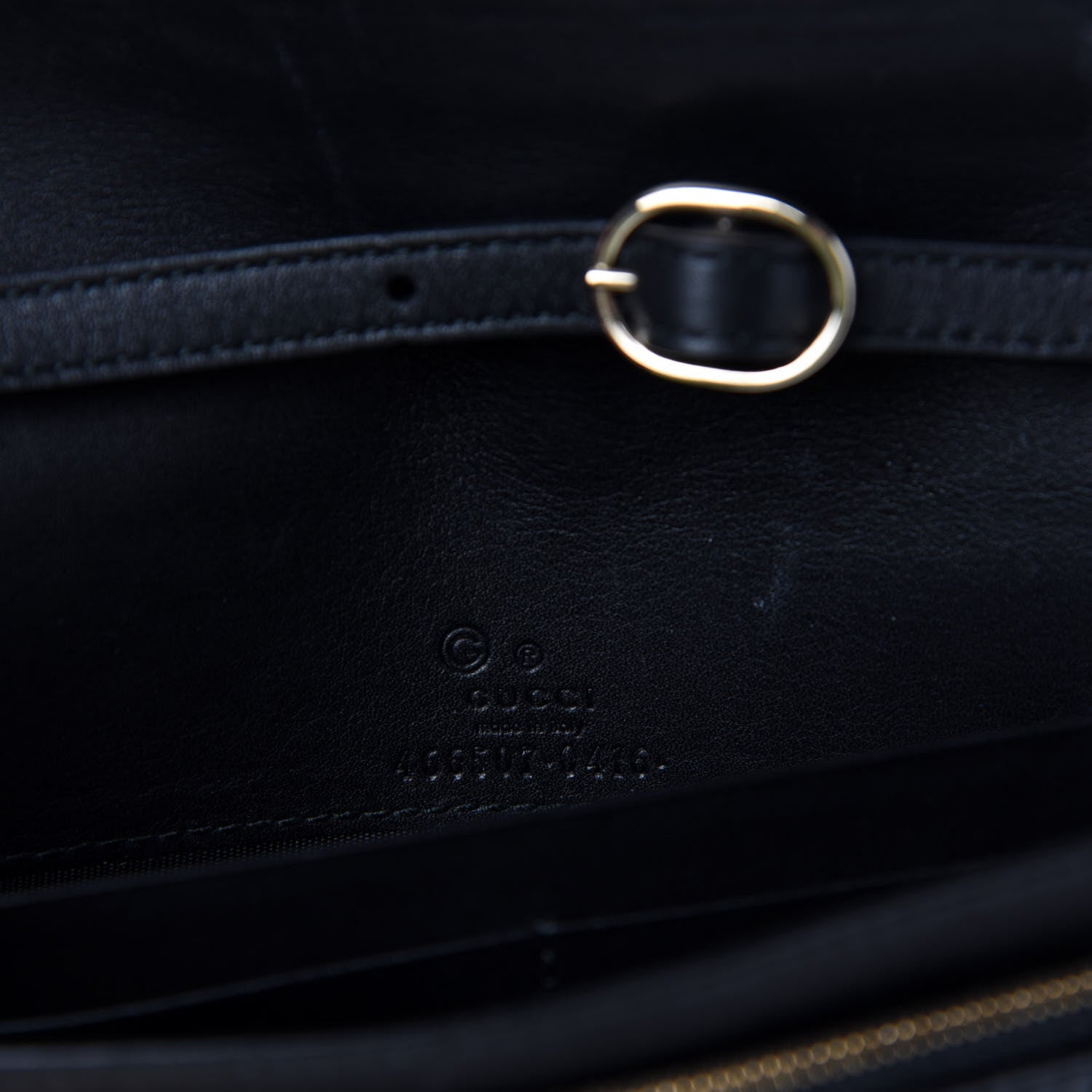 Gucci Microguccissima Crossbody Wallet Black 10 of 11