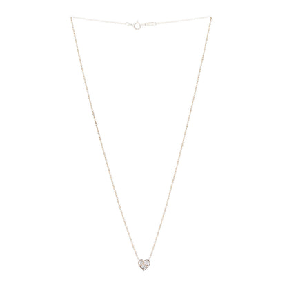 Tiffany 18K Rose Gold Diamond Heart Pendant Necklace 3 of 9