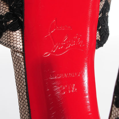 Christian Louboutin Satin Lace Ronda Dina 140 Pumps 39.5 6 of 6