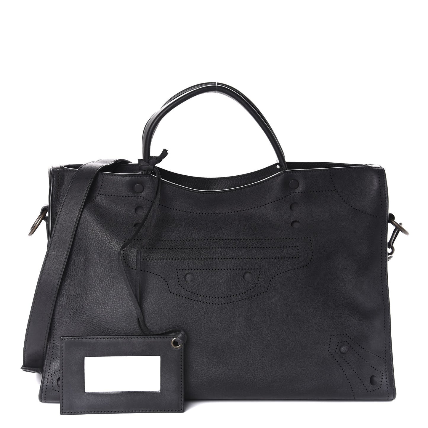 Veau Soyeux Perforated Blackout Hardware City Black