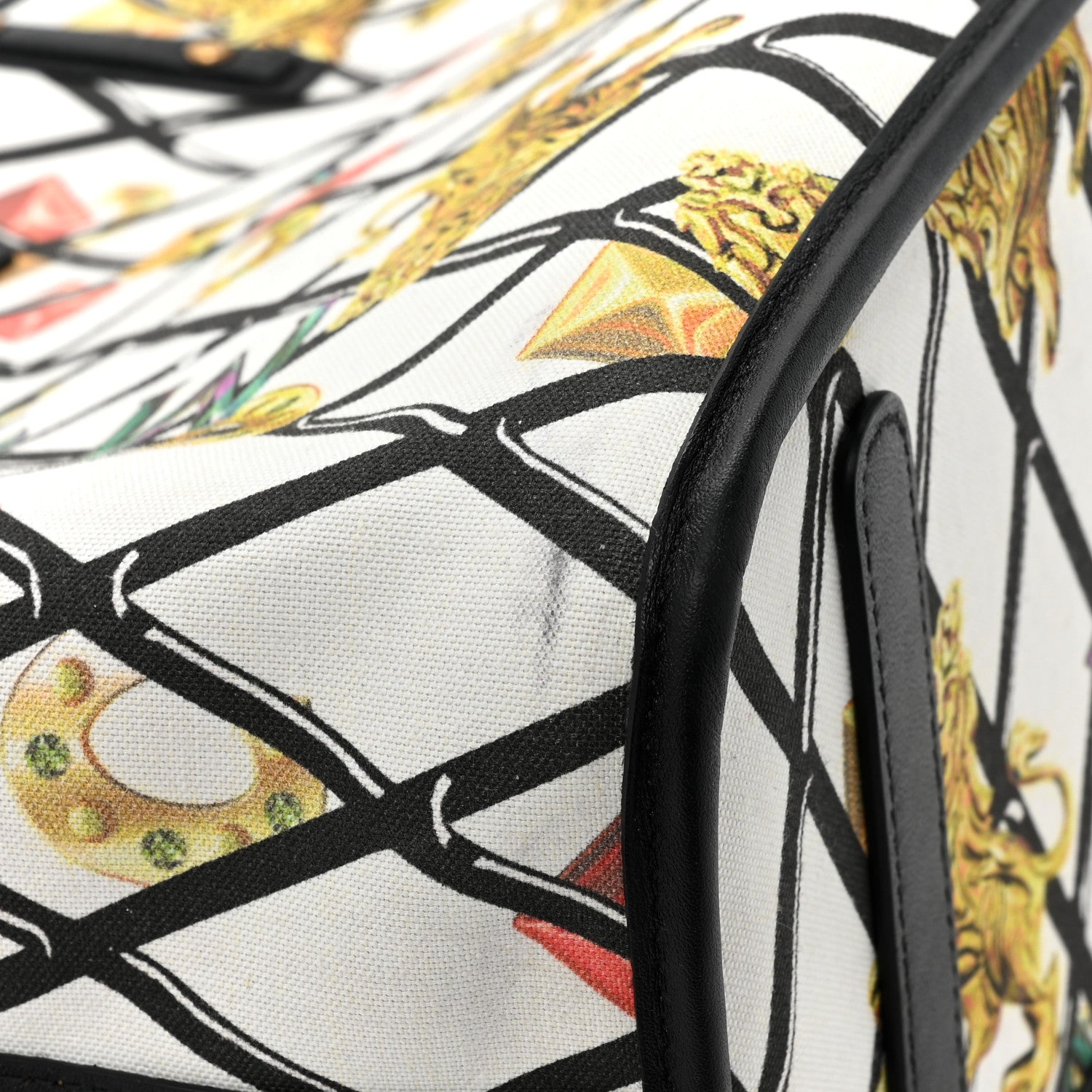 MCM Visetos Medium Project Reversible Shopper Tote Cognac 16 of 23