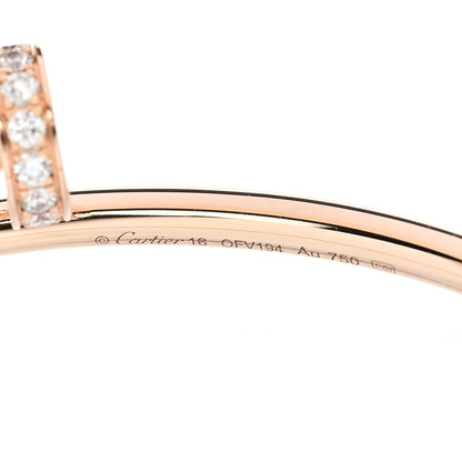 Cartier 18K Pink Gold Diamond Small Juste Un Clou Bracelet 16 3 of 4
