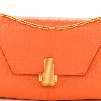 Bottega Veneta Textured Calfskin The Mini Angle Shoulder Bag Light Orange 7 of 10