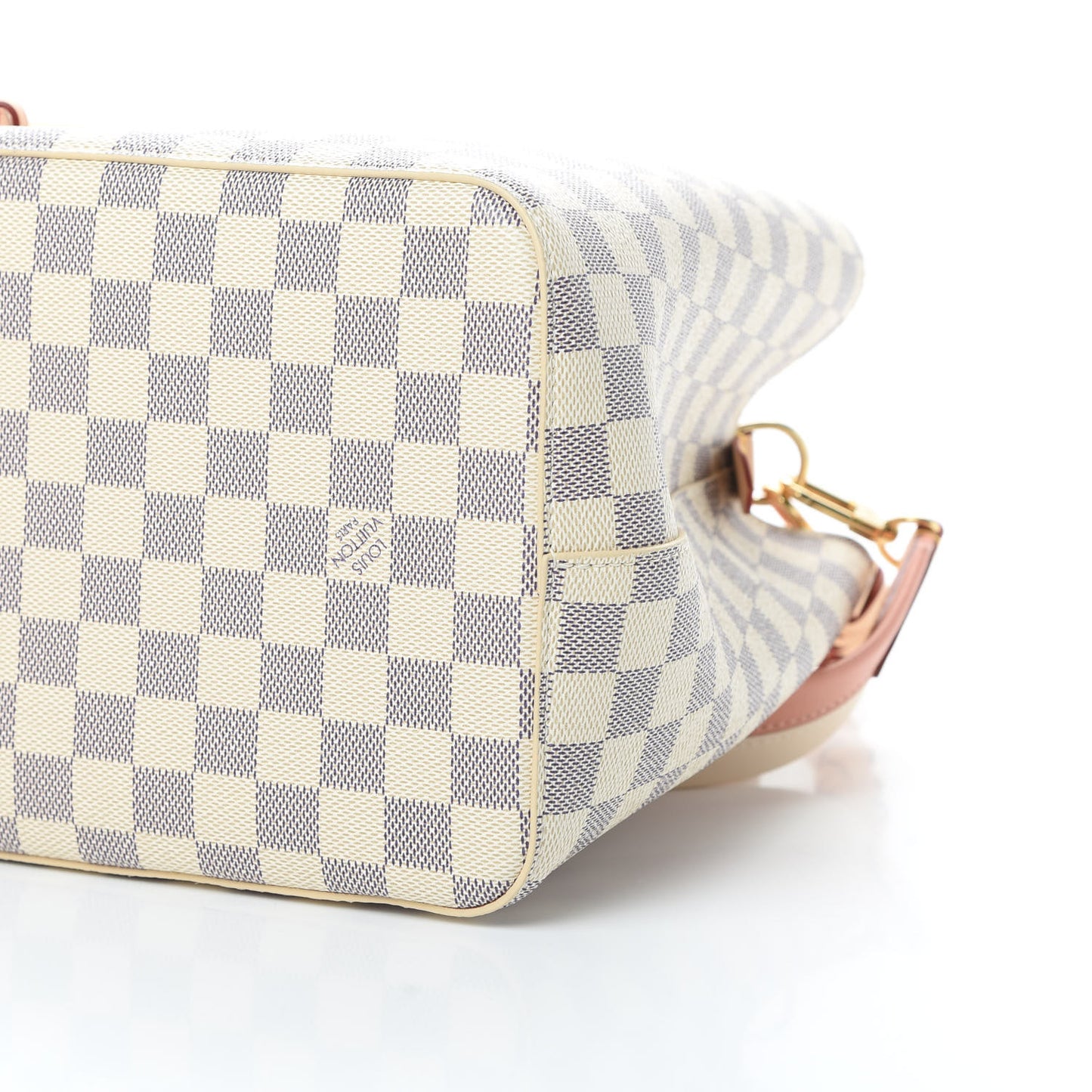 Damier Azur Braided Neonoe MM Peach Cream