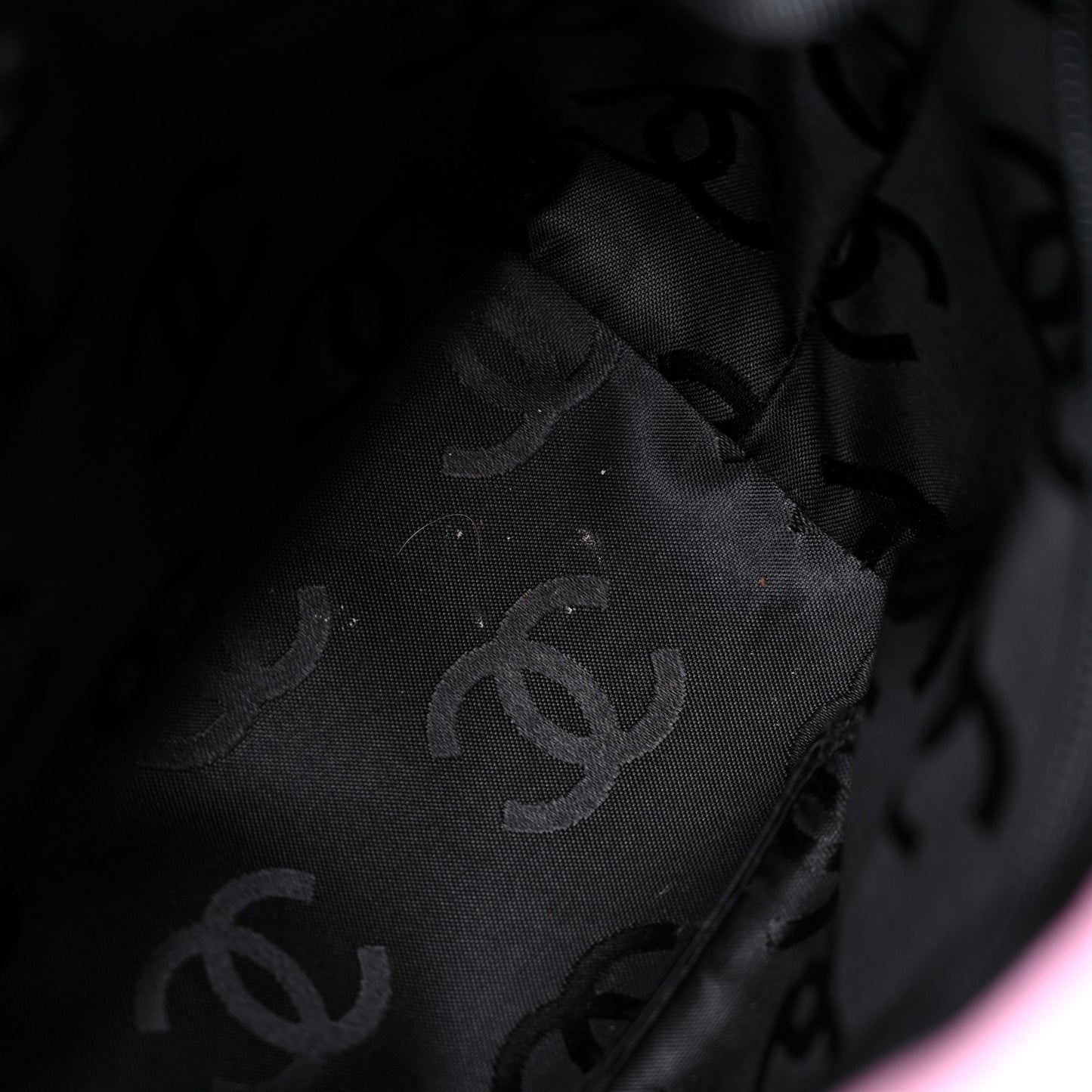 Calfskin Quilted Medium Cambon Tote Pink Black