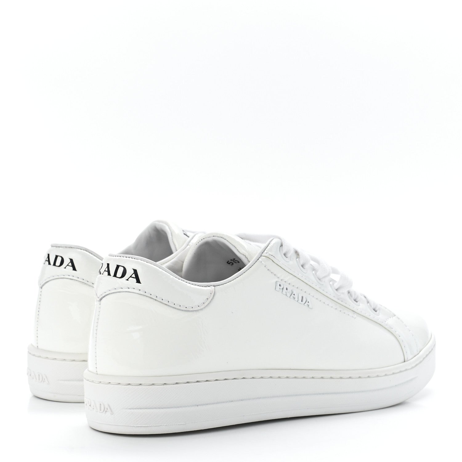 Prada Calfskin Logo Sneakers 36 White 4 of 9