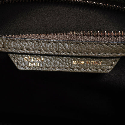 Celine Drummed Leather Micro Luggage Bag Jungle 7 of 9